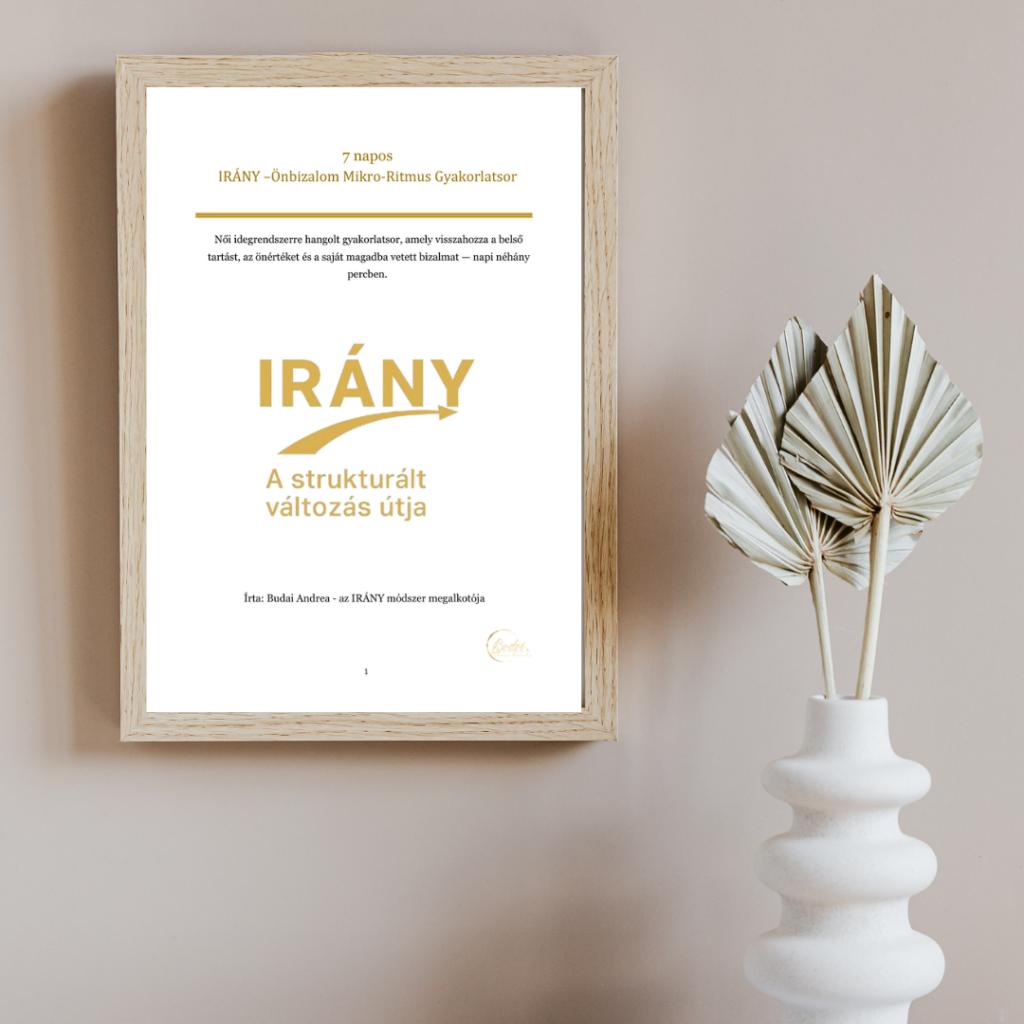 IRÁNY Mikro 2 - Önbizalom – 7 nap, amely visszaadja a belső tartásod